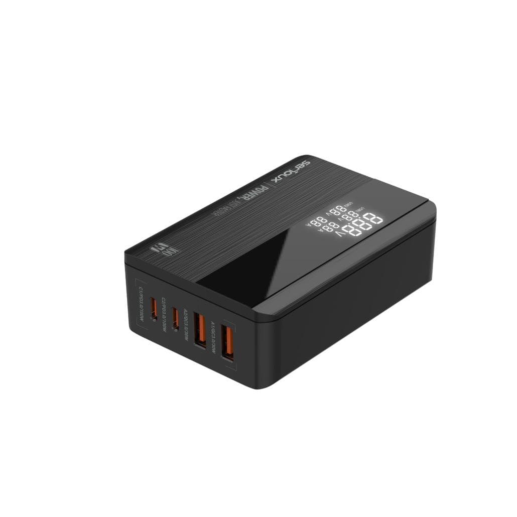 Incarcator retea Serioux 100W GAN Quick Charge, Intrare: 100-240V~ 50/60Hz - 2