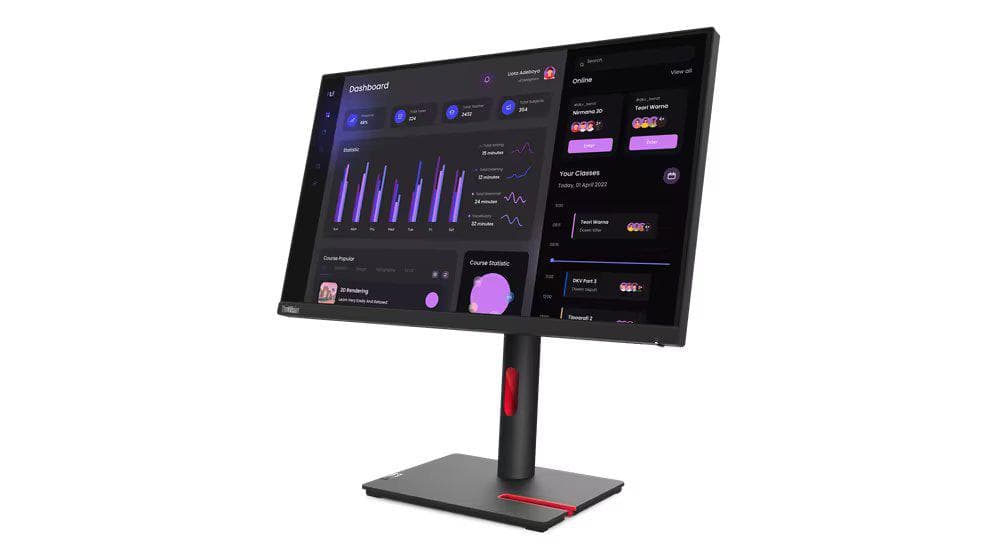 Monitor Lenovo ThinkVision T24i-30, 23.8" FHD (1920x1080) IPS WLED, Anti-glare, - 3