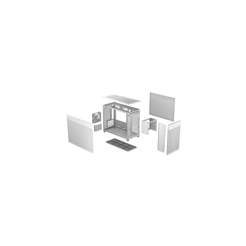 Carcasa ASUS Prime AP201 MicroATX, Mini Tower, White - 4