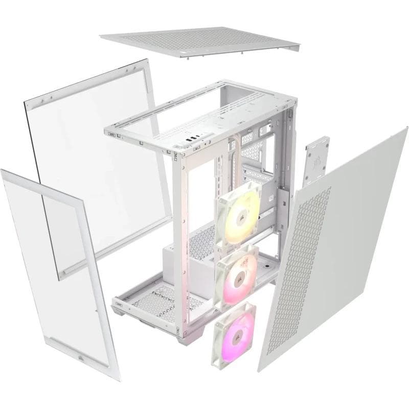 Carcasa CORSAIR 3500X ARGB, Mid Tower, White - 5