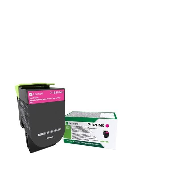 Toner Lexmark 71B2HM0, magenta ,return program ,3.5k,CX417DE, CX517DE, CS417DN, CS517DE