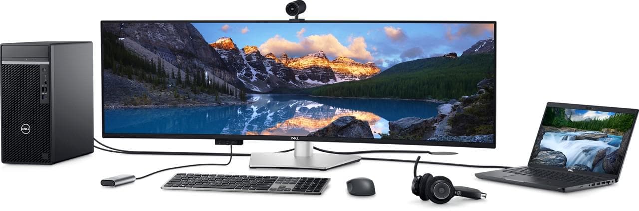 Monitor Dell Curved USB-C 49", 86.72 cm, 5ms, 5120x1440, 60Hz - 6