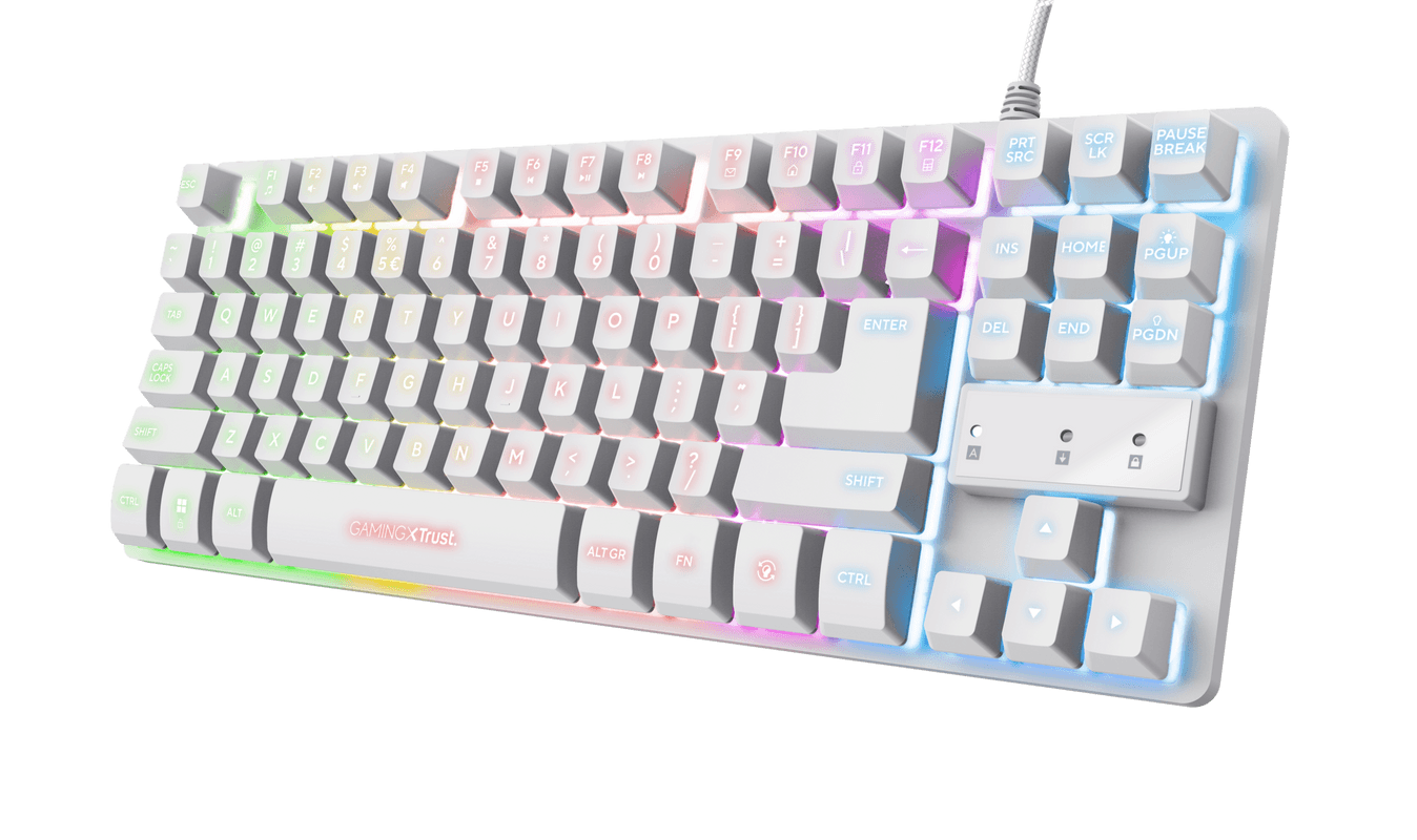 Tastatura Trust cu fir GXT833W Thado, numar butoane 87, interfata - 2