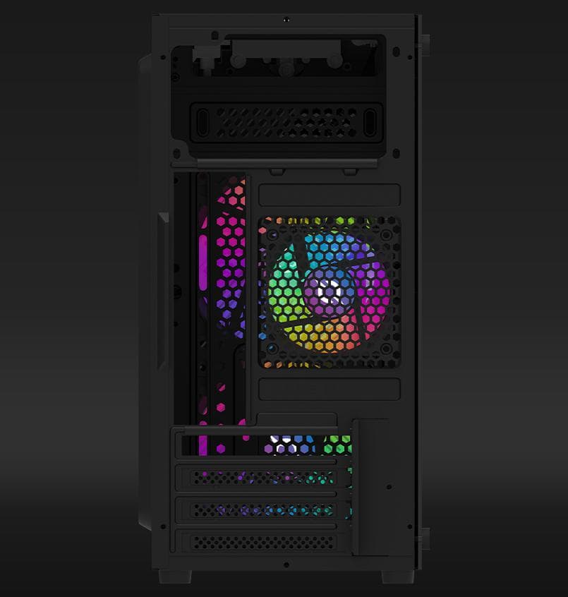Carcasa AQIRYS BELLATRIX PRO, RGB, Mini Tower, Black - 3