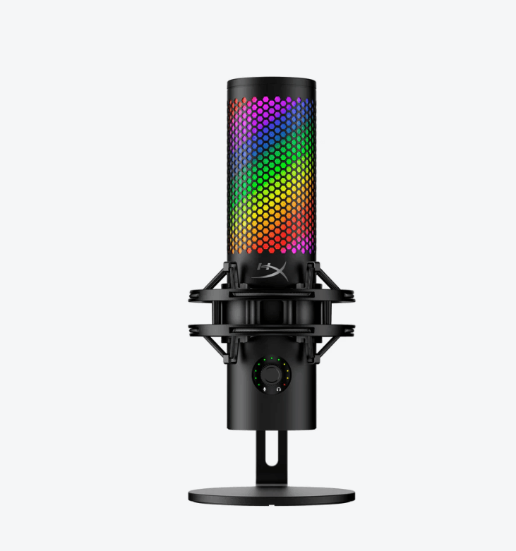 Microfon gaming HyperX QuadCast 2 S pentru Streamers/Content Creators, cardioid,