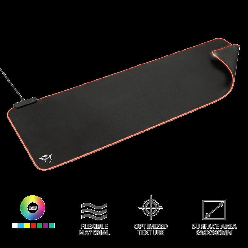Mouse pad Trust GXT 764 Glide-Flex Flexible RGB, XXL, negru - 2