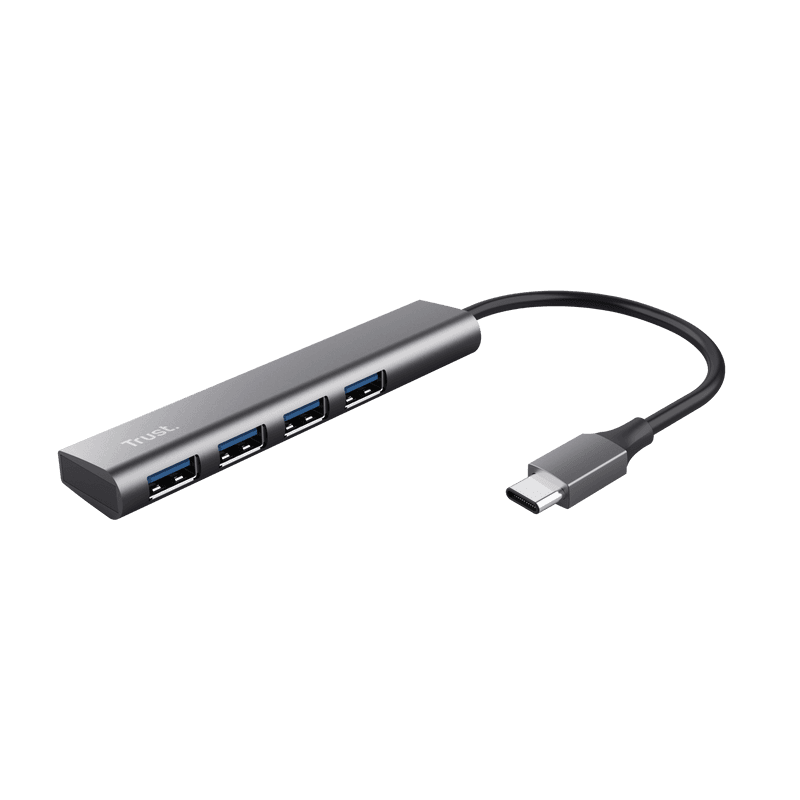 HUB USB Trust Halyx, USB-C la 4 x USB-A 3.2 - 2