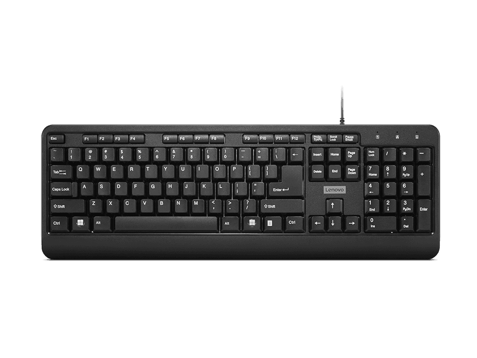 Tastatura Lenovo 160 Wired,  Interfata tastatura: USB, Numar taste: