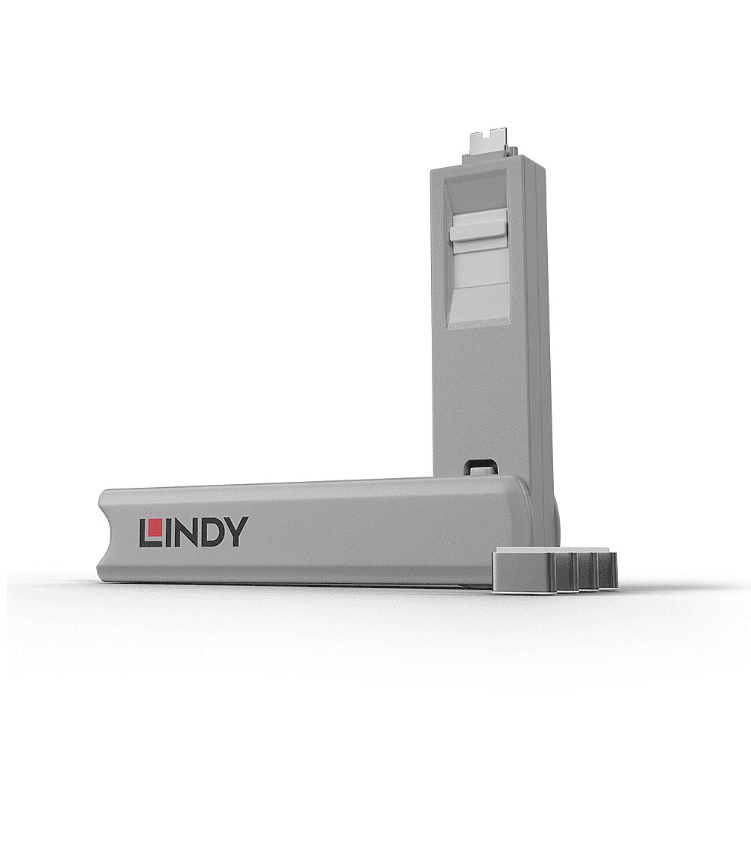 Lindy USB Type C Port Blocker Key, pachet de 4,