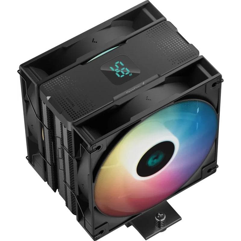 Cooler Procesor DEEPCOOL AG400 DIGITAL PLUS ARGB NEGRU - 5