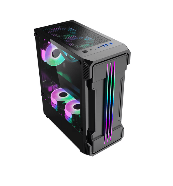 Carcasa PRO GAMING ZERG, RGB, Mid Tower, Black - 2