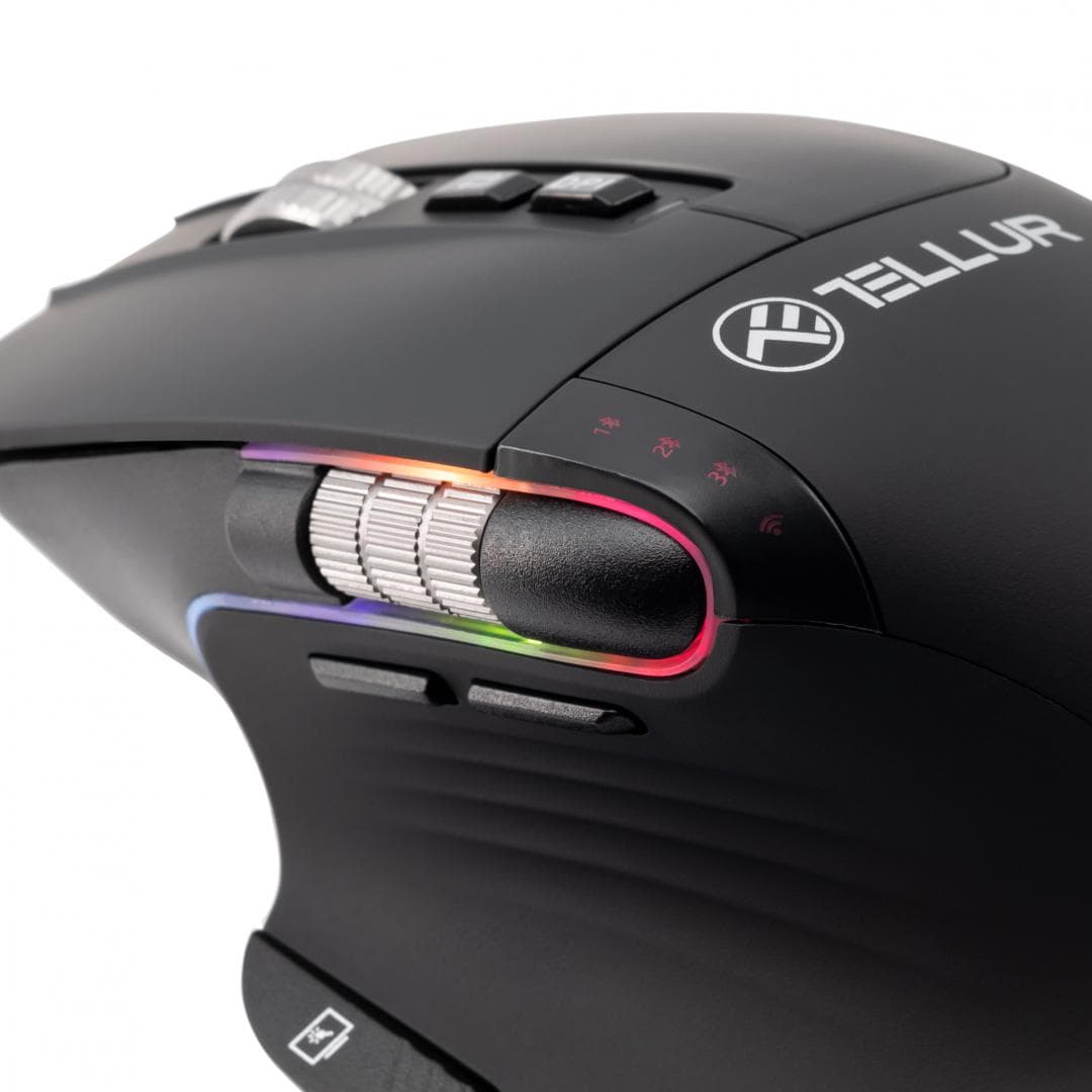 Mouse wireless Tellur Shade, silent click, rezolutie maxima 3200 DPI, - 5