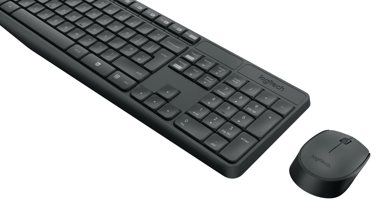 Kit Tastatura + mouse wireless Logitech MK235, interfata USB, distanta - 3