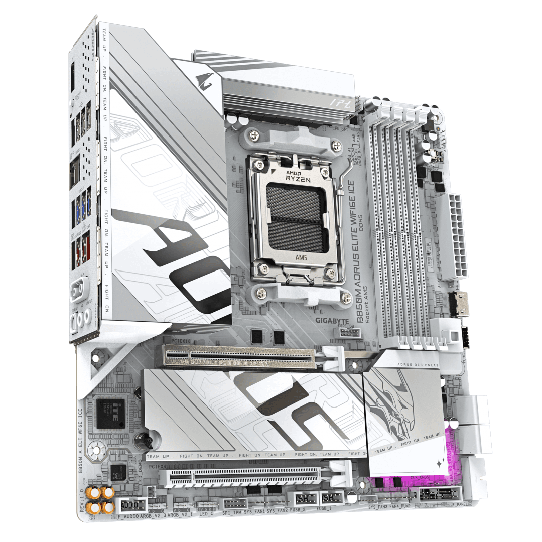 Placa de baza Gigabyte B850M AORUS ELITE WIFI6E ICE, Socket - 4