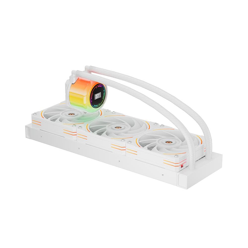 Cooler Procesor 1stPlayer CC-360-wh, display, aRGB, compatibil AMD/Intel, alb - 4