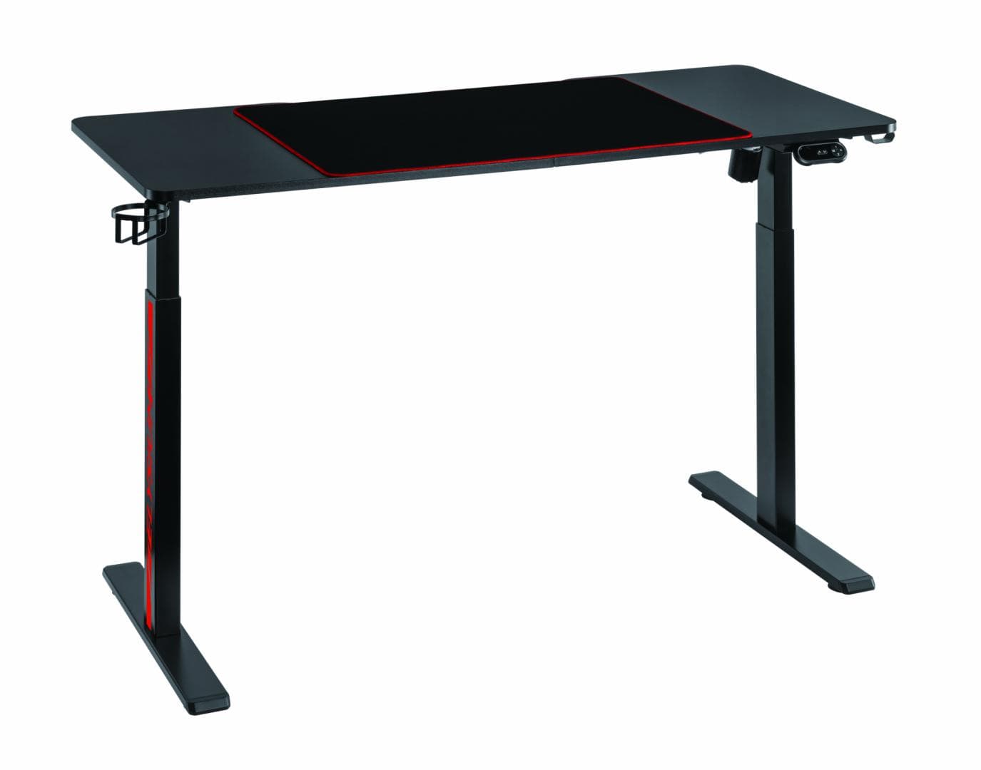 Birou gaming electric Serioux Elysium LED RGB 1400x600x730mm, reglare electrica - 3
