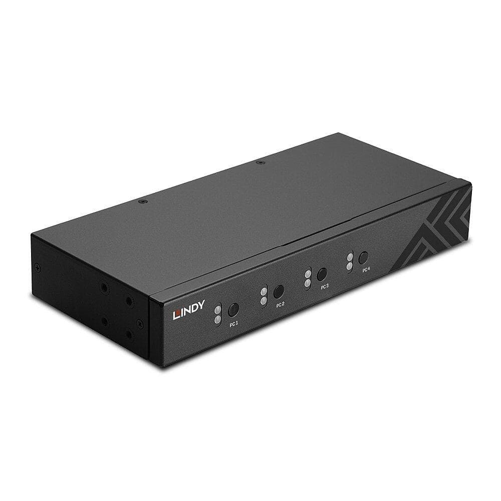 Switch Lindy LY-32166, 4 Port USB 2.0 & Audio, negru - 3