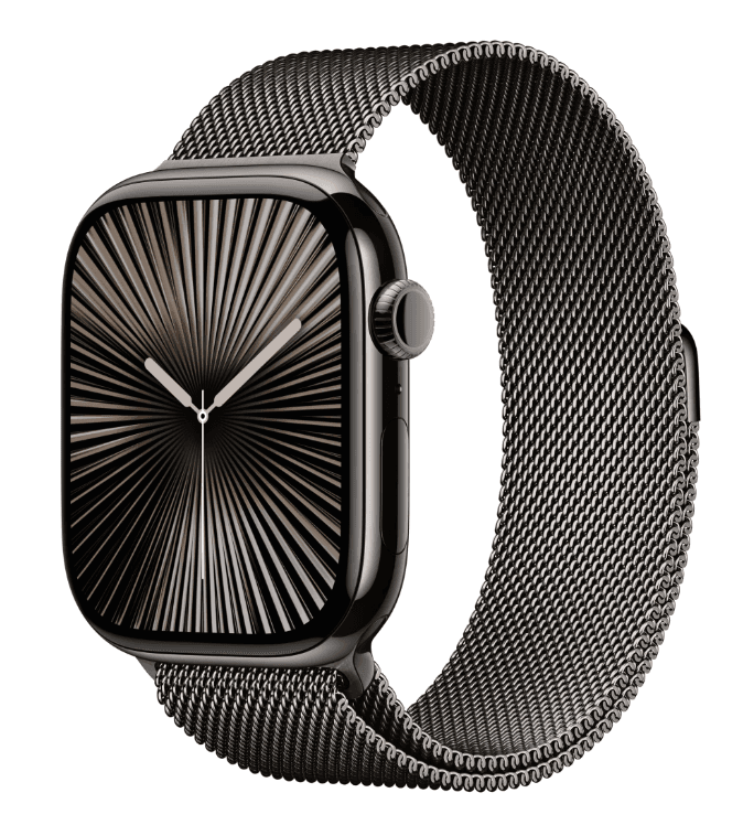 Apple Watch Series 10 Cellular 46mm Slate Titanium Case with - 2