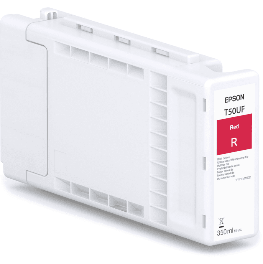 Epson UltraChrome XD3 350ml T50UF  RED Pigment Ink Cartridge,
