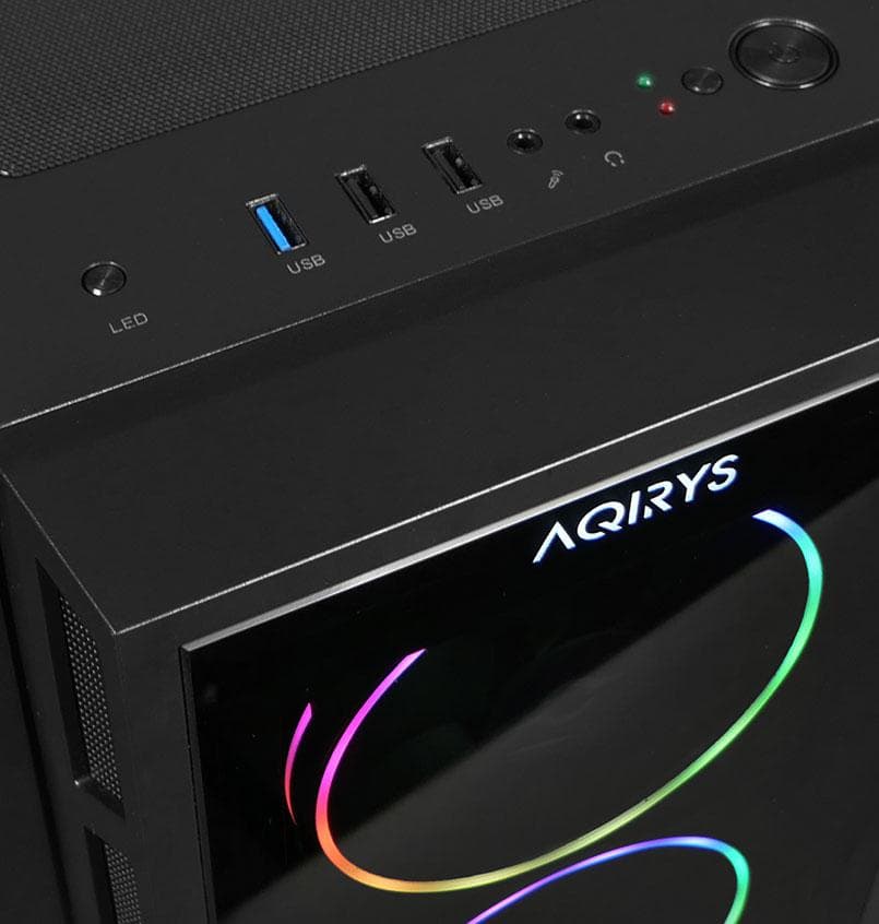 Carcasa AQIRYS ANTARES, RGB, Mid Tower, Black - 9