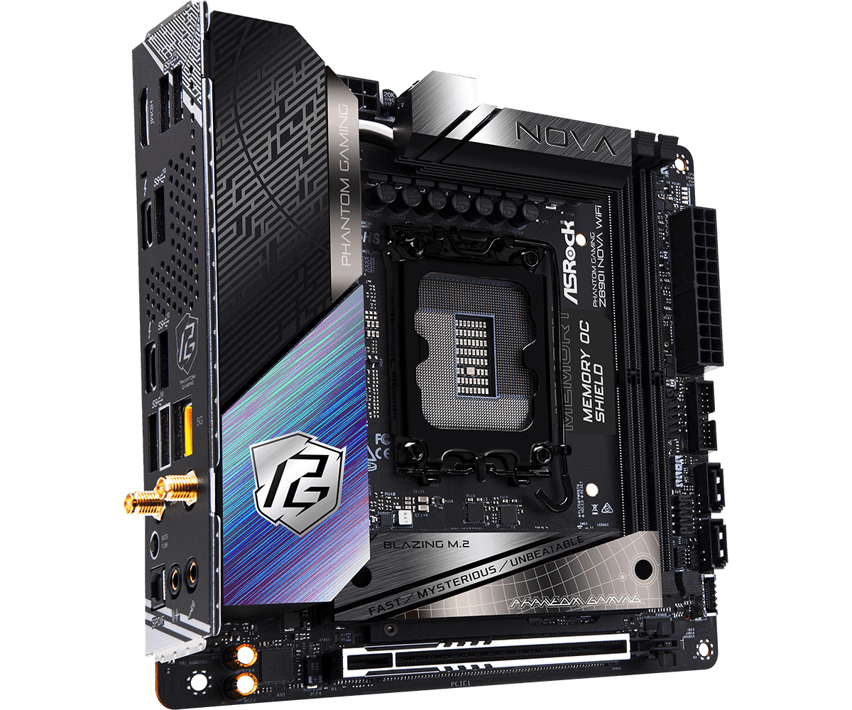 Placa de baza ASRock Phantom Gaming Z890I Nova WiFi, Socket - 4