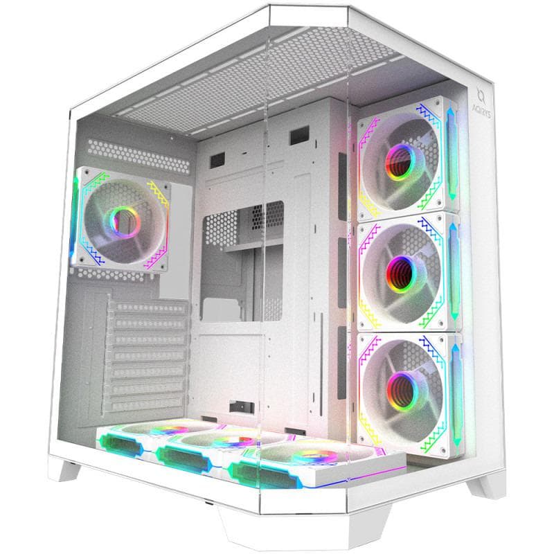 Carcasa AQIRYS Titan, RGB, Mid Tower, White - 3