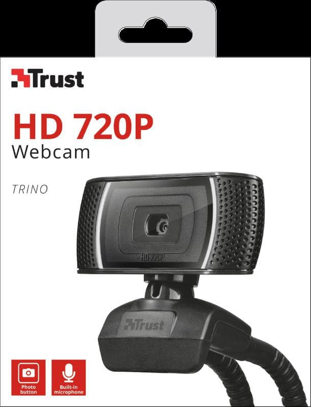 Camera Web Trust Trino, rezolutie video HD, USB 2.0, Negru - 8