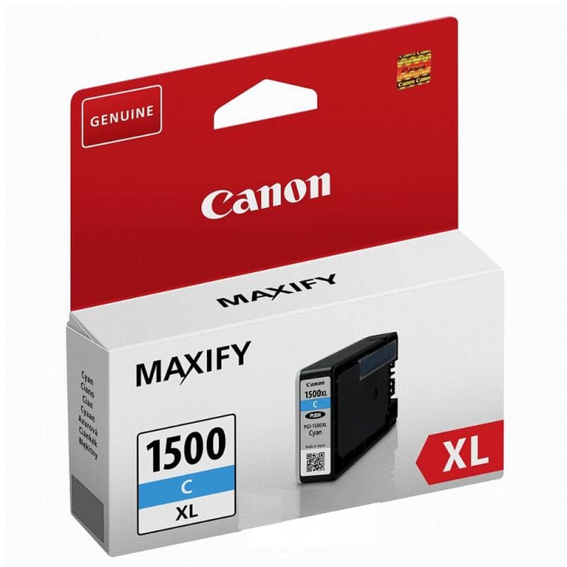 Cartus cerneala Canon PGI1500XLC, cyan, Dual Resistant High Density, capacitate - 2