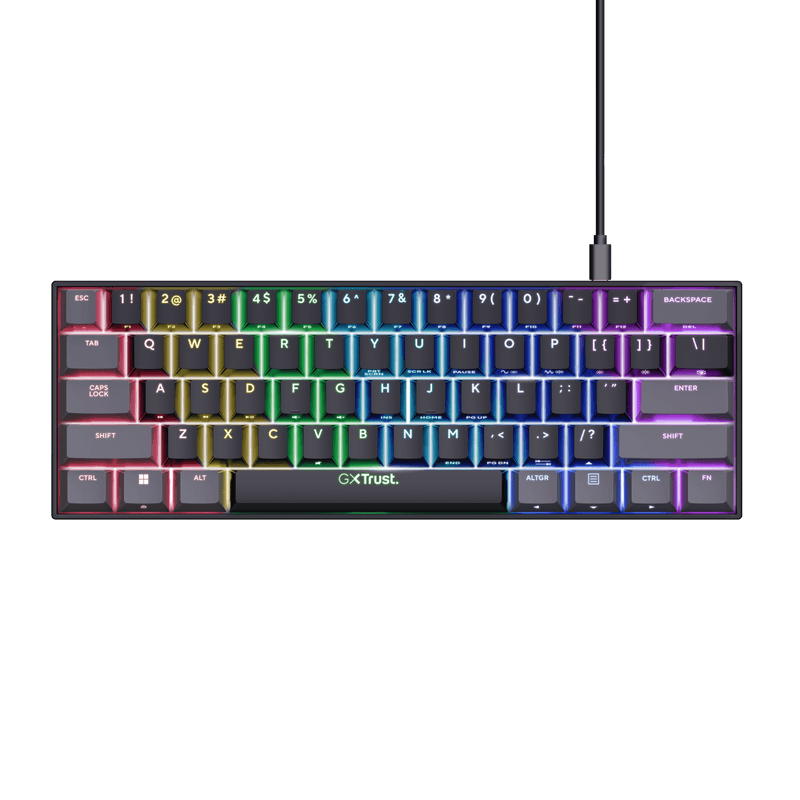 Tastatura mecanica cu fir Trust GXT 867 Acira, USB 2.0. - 2