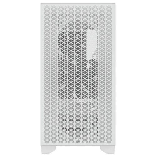 Carcasa Corsair 3000D AIRFLOW, RGB, Mid Tower, White - 2