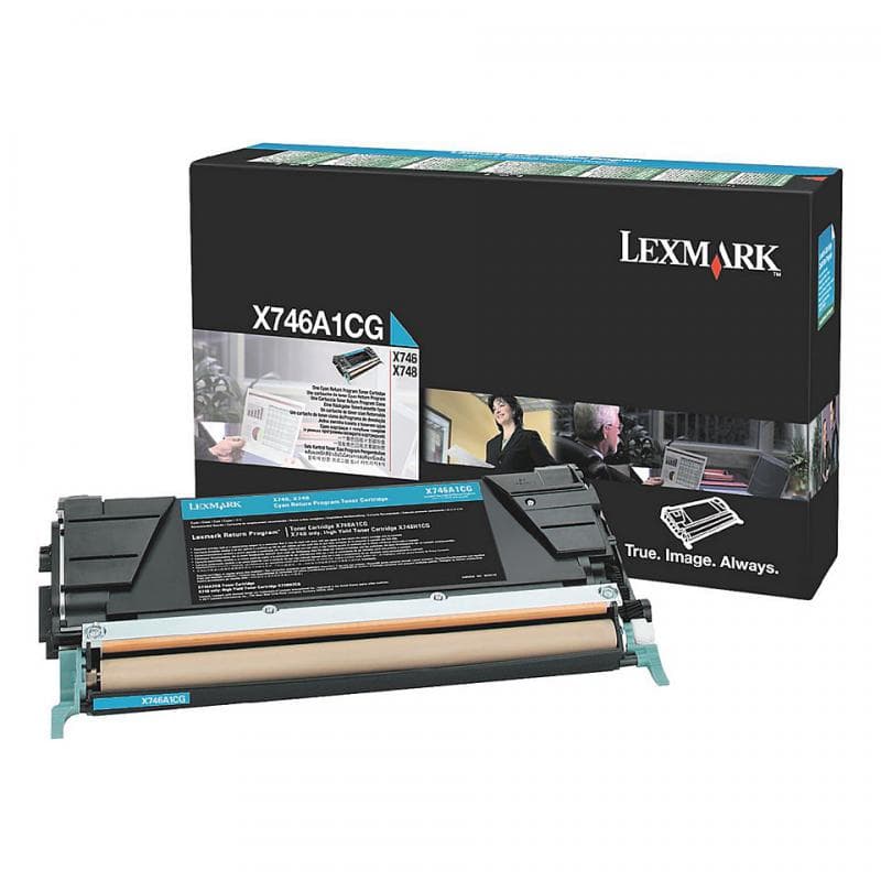 Toner Lexmark X746A1CG, cyan, 7 k, X746de , X748de ,