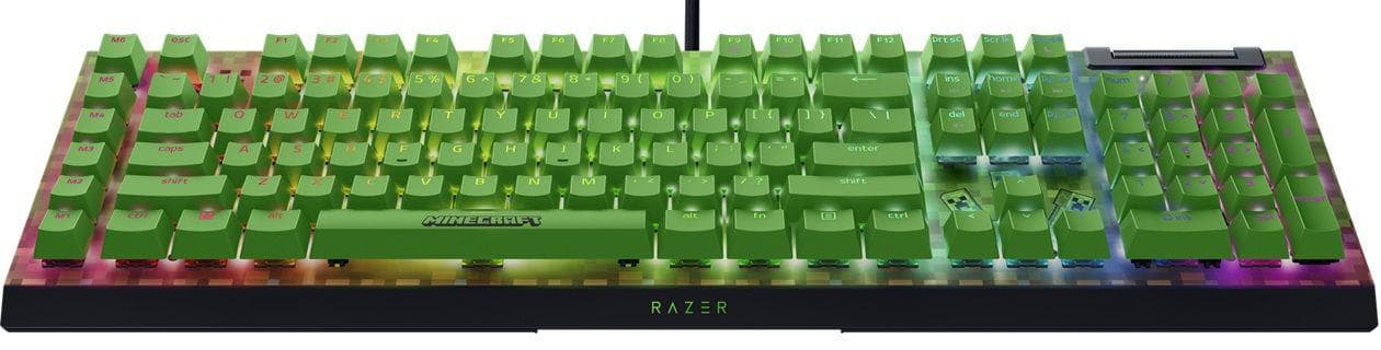 Tastatura mecanica gaming BlackWidow V4 X (Green Switch) - Minecraft - 2