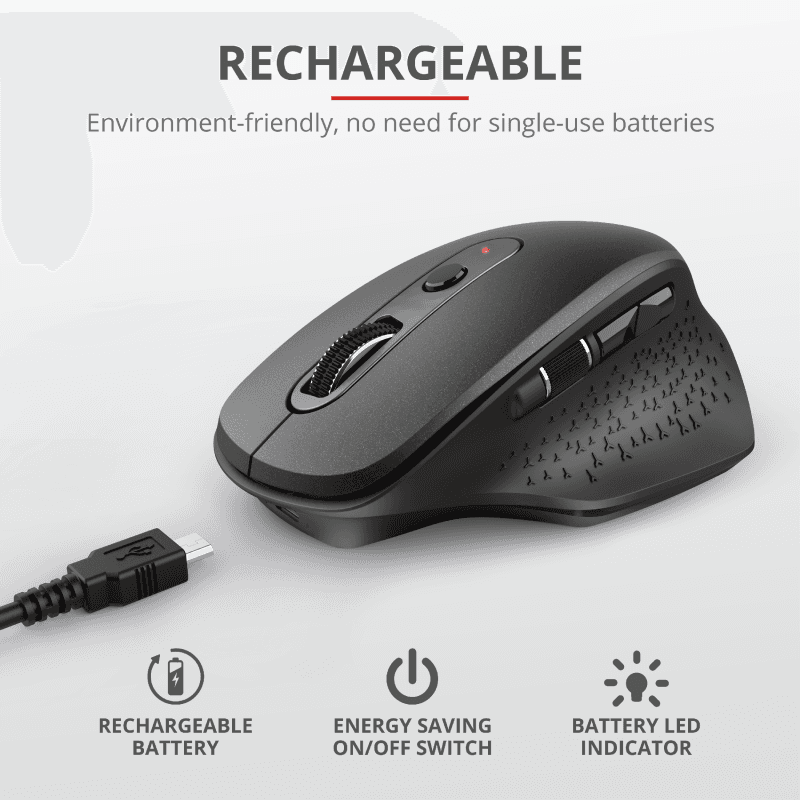 Mouse Trust Ozaa, Rechargeable Wireless, blue - 3