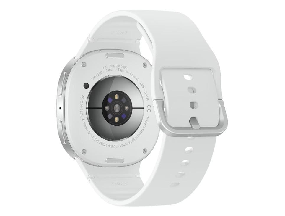 SG Watch8 44mm 1.47" L330 Silver / White strap - 3