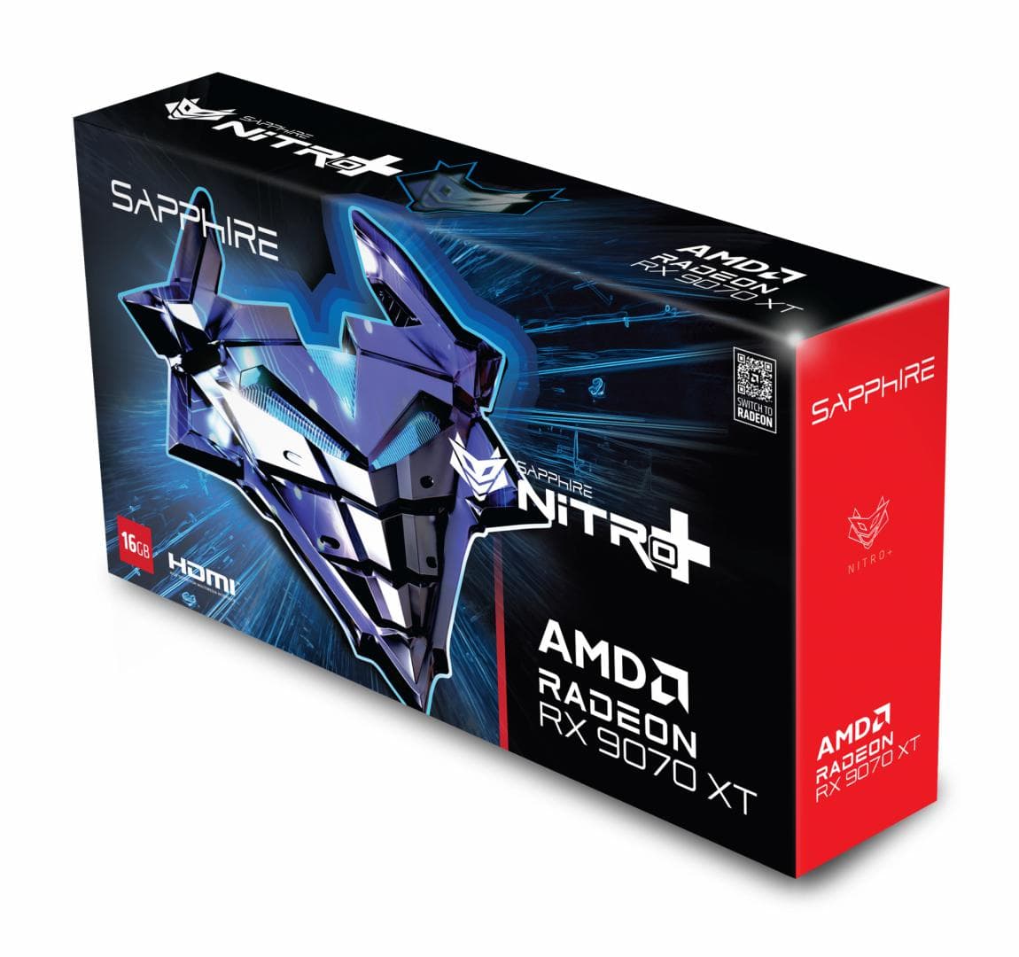Placa video Sapphire Radeon RX 9070 XT, 16GB GDDR6, PCI - 3