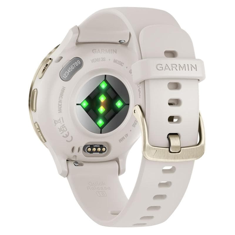 Ceas Garmin Venu 3S, Ivory/ Soft Gold - 3