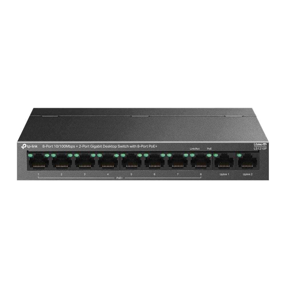 Switch TP Link 8-Port 10/100Mbps+2-Port Gigabit Desktop Switch with 8-