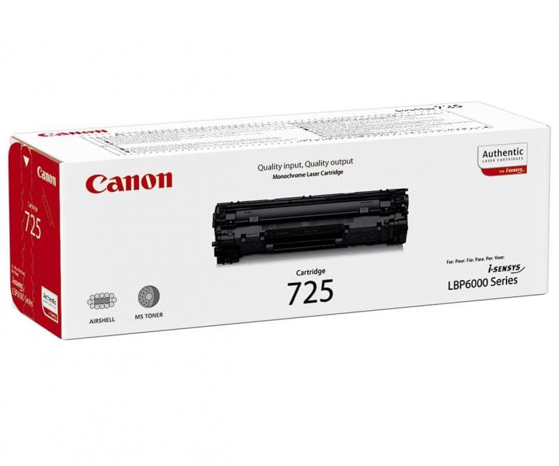 Toner Canon CRG725, black, capacitate 1600 pagini, pentru LBP6000, MF