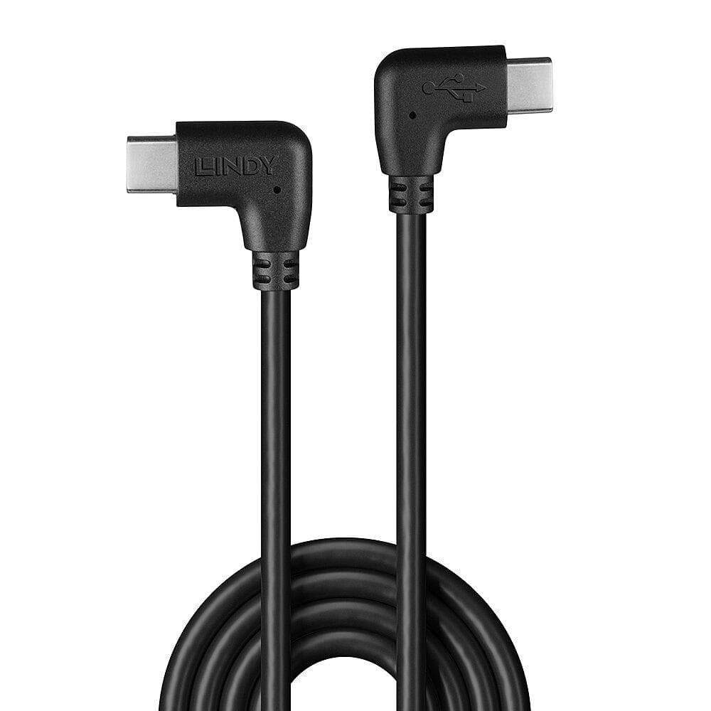 Cablu Lindy USB C 2 x 90°, lungime 1m, putere - 2