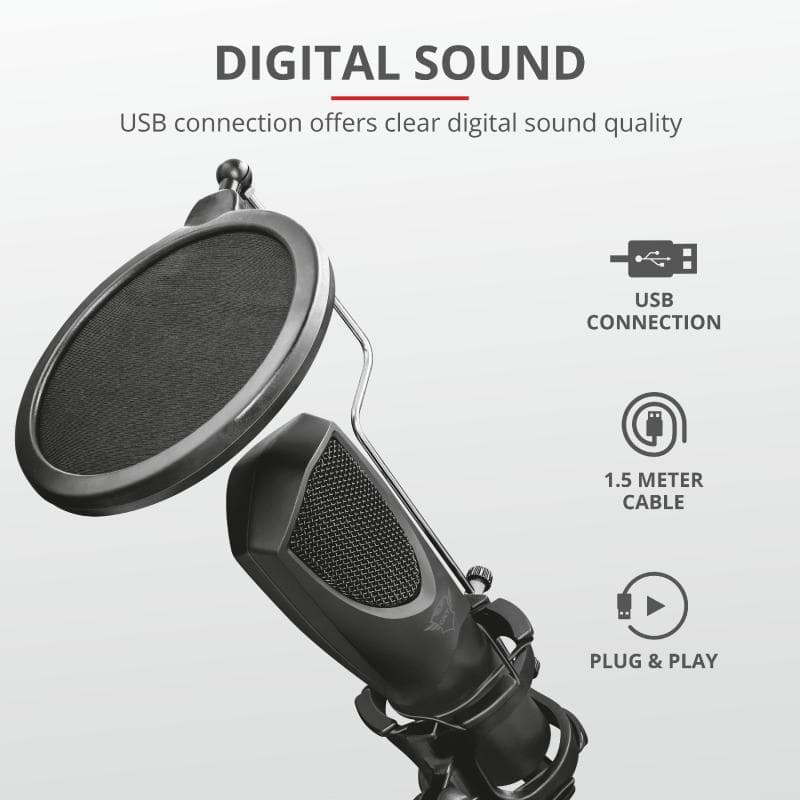 Microfon Trust GXT 232 Mantis Streaming Mic - 5