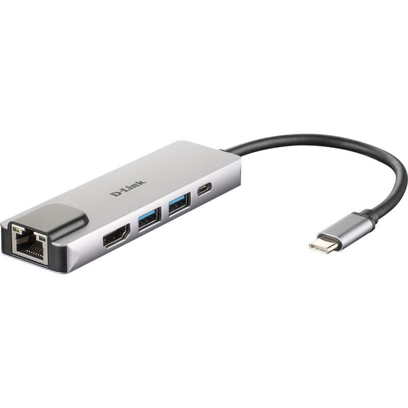 Hub USB DLINK DUB-M520, 5 porturi, gri - 2