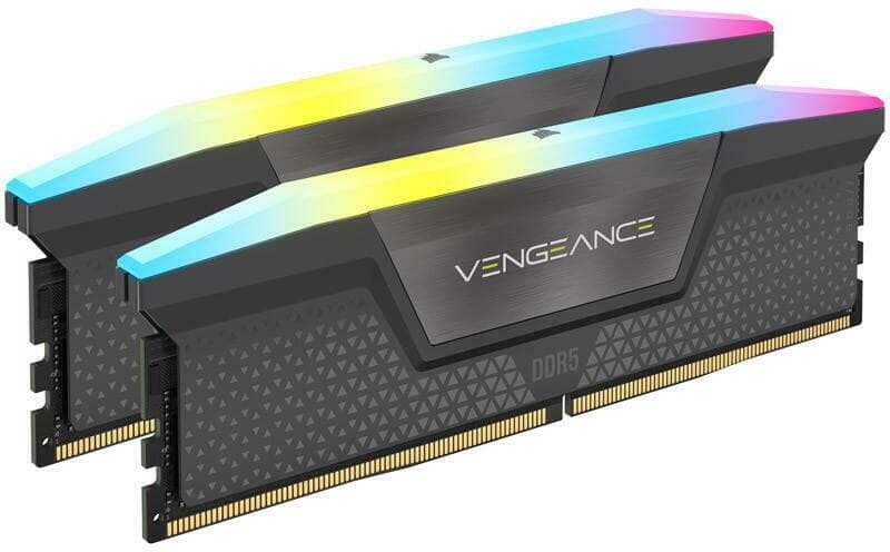 Memorie RAM Corsair Vengeance RGB, 32GB DDR5, 6000MHz, CL30