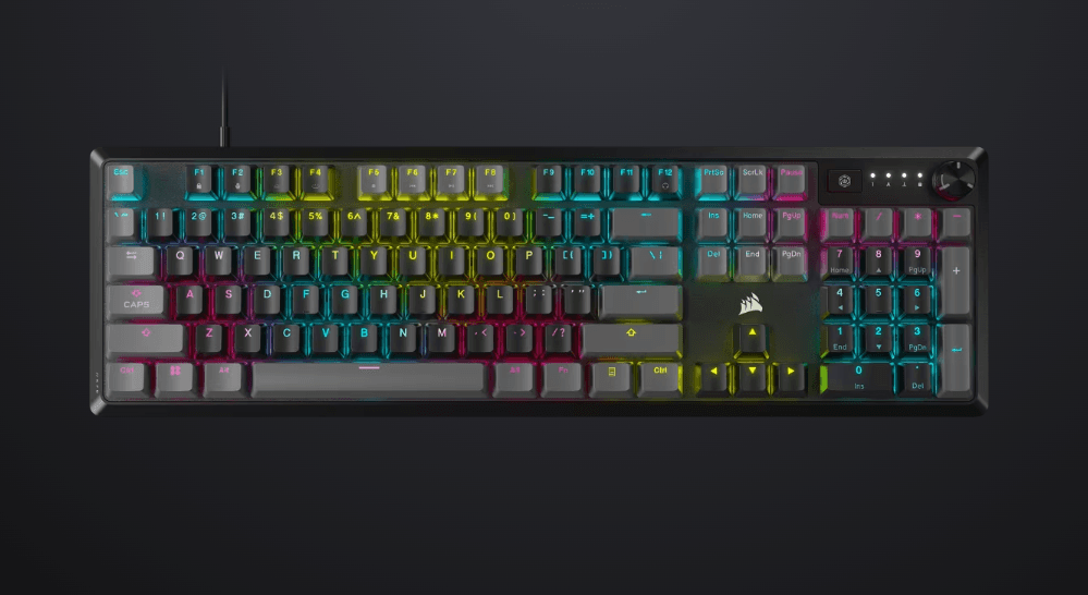 Tastatura Gaming Mecanica CORSAIR K70 CORE RGB Carbon Gray, Full