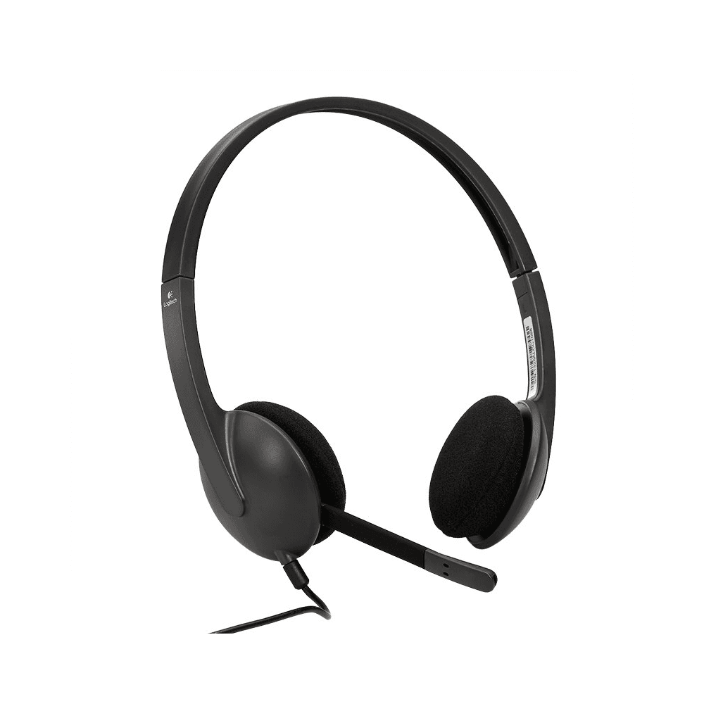 Casti Head-band Logitech H340, Cu fir, Negru - 3