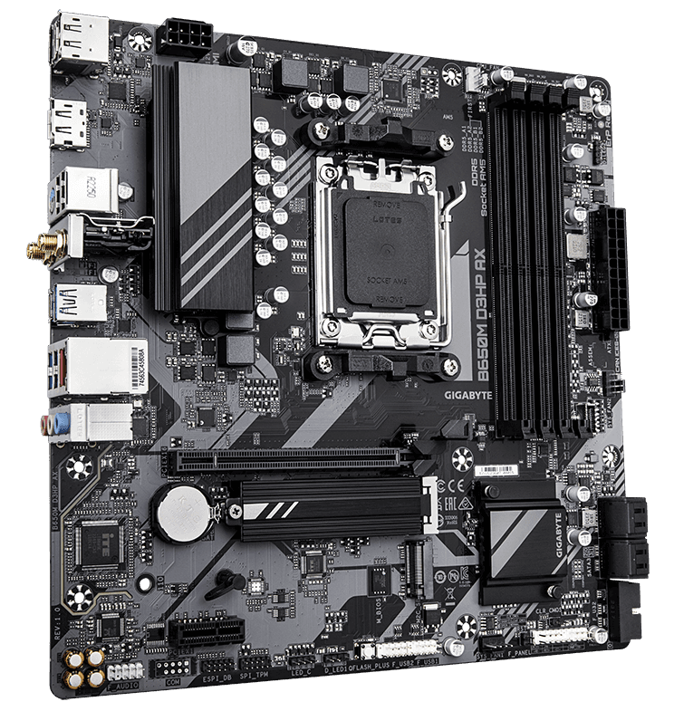 Placa de baza Gigabyte B650M D3HP AX, Socket AM5, DDR5, - 2