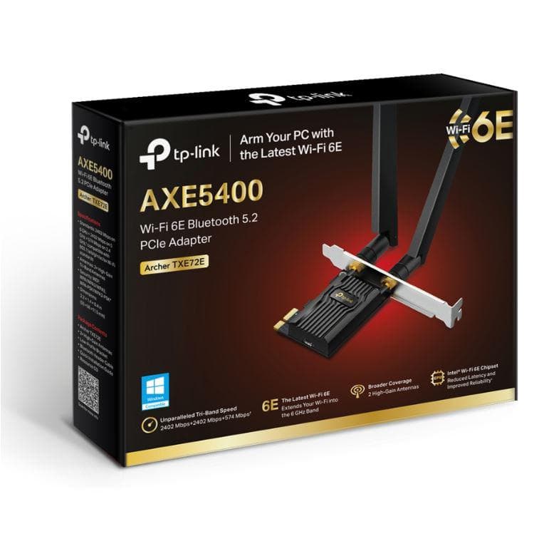 Adaptor wireless TP-Link, Archer TXE72E, AX5400, 2 x antene externe - 2