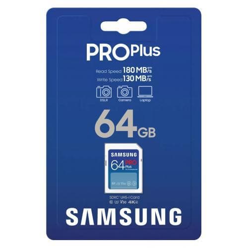 Card de Memorie SDXC Samsung, PRO Plus, 64GB, MB-SD256S/EU, Clasa - 2