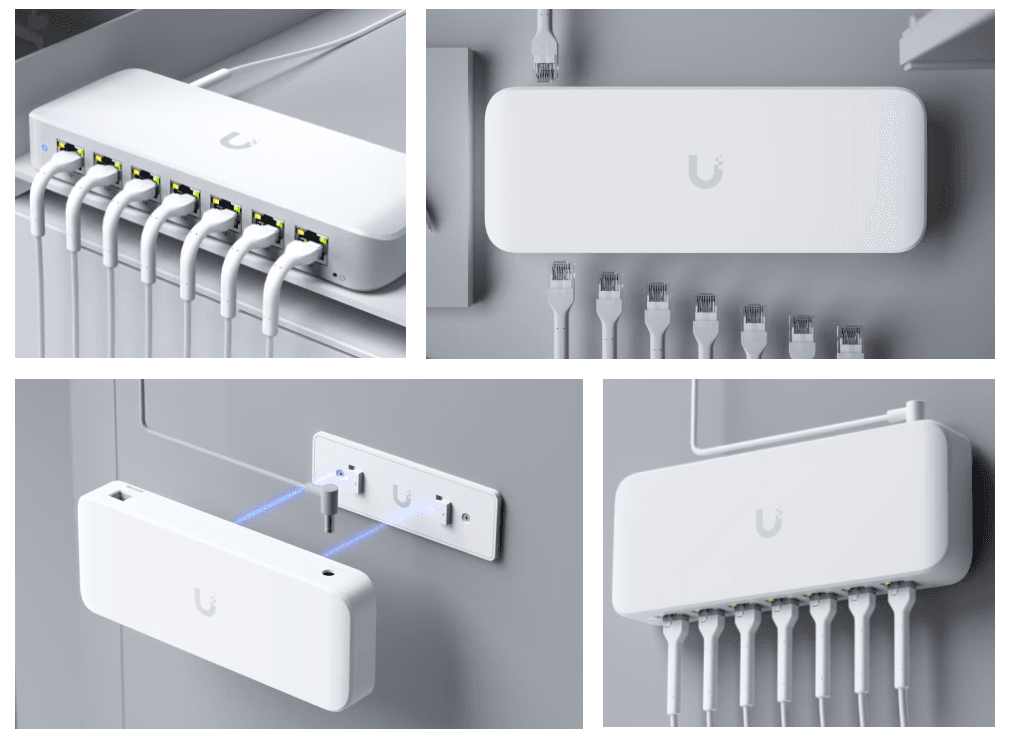 UBIQUITI 8 PORT GBE SWITC USW-ULTRA-60W, dimensiuni: 203 x 76