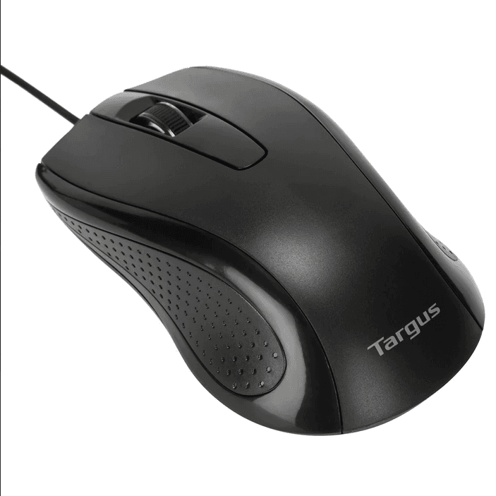 Targus Mouse Antimicrobial cu fir, full size, optic, negru - 4