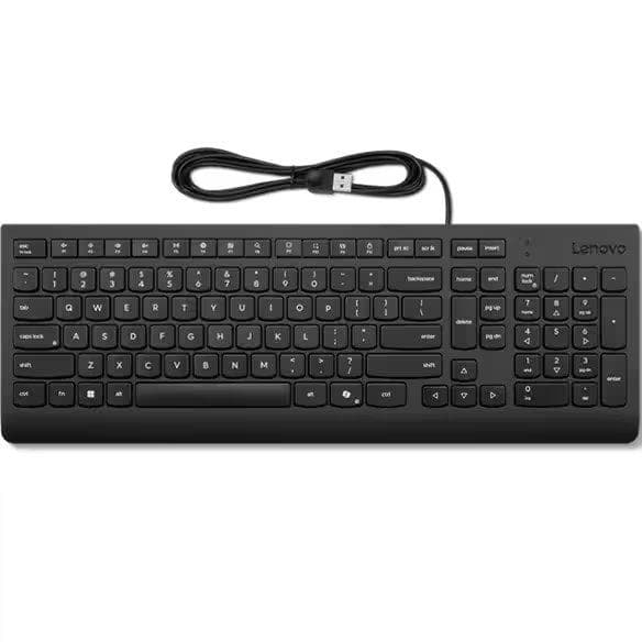 Tastatura Lenovo Essential Wired; Black; US English 103P; Greutate: 0.57 - 3